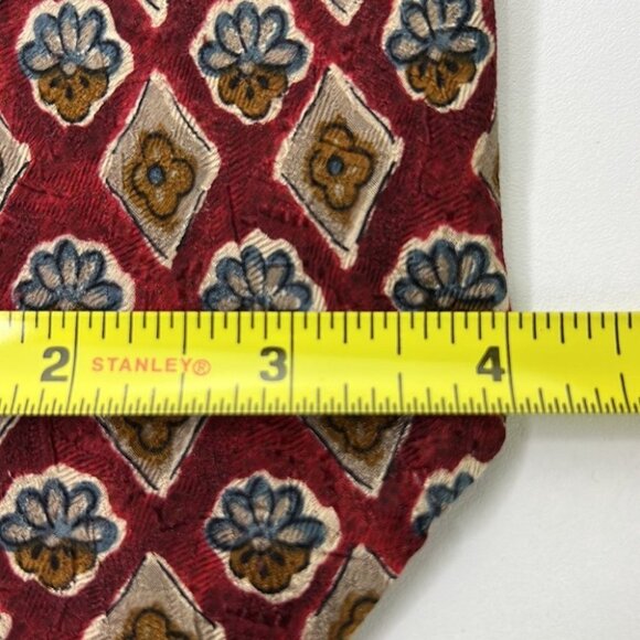 Ermenegildo Zegna Geometric 100% Silk Tie - Picture 3 of 7